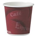 Dart Polycoated Hot Paper Cups, 4 oz, Bistro Design, PK1000 374SI-0041